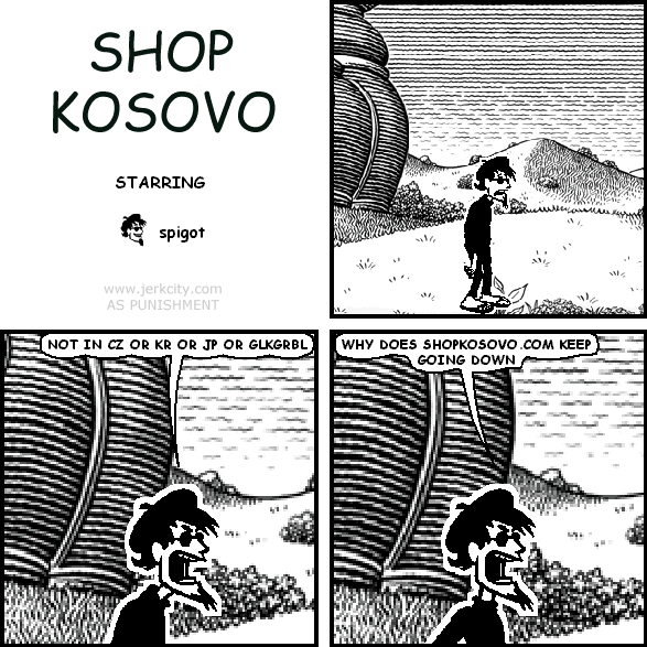 WHY DOES SHOPKOSOVO.COM KEEP GOING DOWN